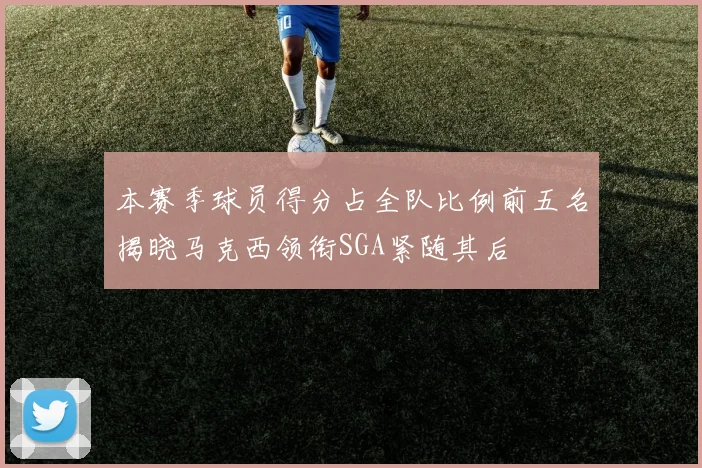 本赛季球员得分占全队比例前五名揭晓马克西领衔SGA紧随其后